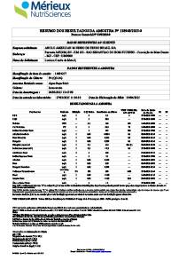 Dados de monitoramento