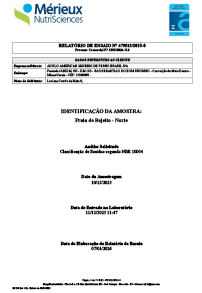 Dados de monitoramento
