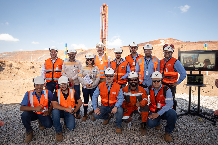 Anglo American dá mais um passo rumo à Mina Moderna com lançamento de perfuratriz autônoma