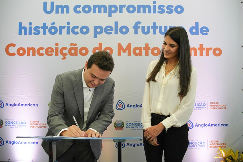 Acordo histórico: Anglo American e Prefeitura de Conceição do Mato Dentro anunciam investimento de R$ 500 milhões